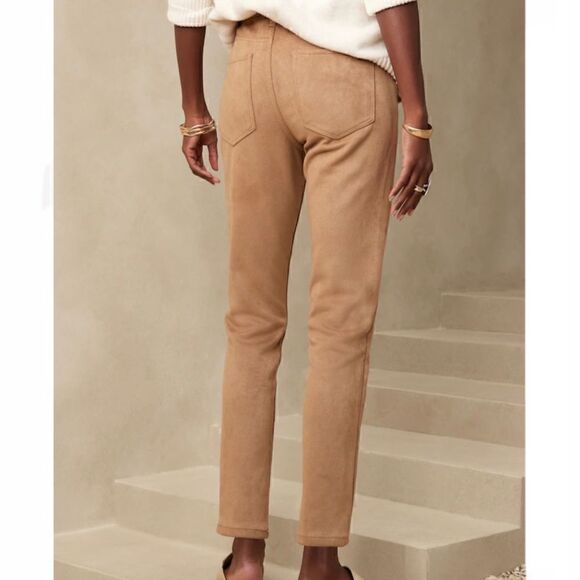 BANANA REPUBLIC Vegan Suede Skinny Jean, Black, 28/6 Tall - Picture 3 of 13